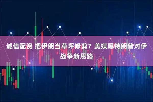 诚信配资 把伊朗当草坪修剪？美媒曝特朗普对伊战争新思路