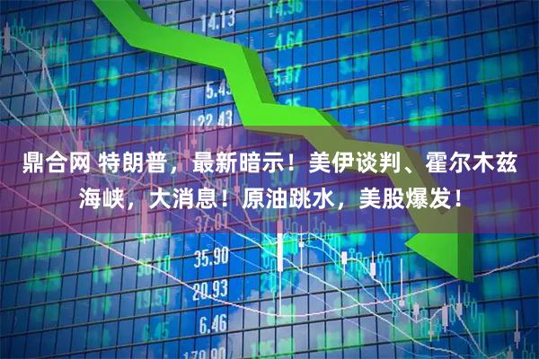 鼎合网 特朗普，最新暗示！美伊谈判、霍尔木兹海峡，大消息！原油跳水，美股爆发！